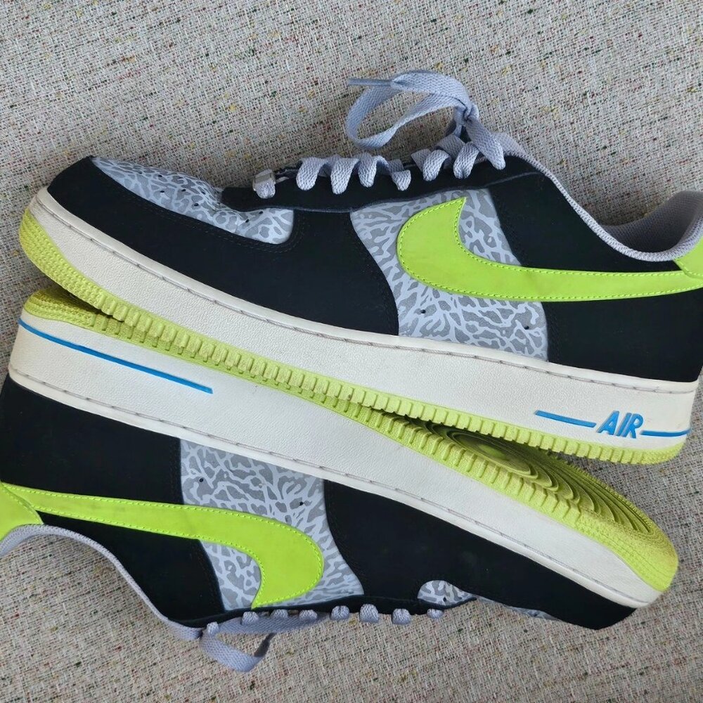 Nike Air Force 1 Men Sneaker Lace Up Shoes Multi Color Size 13US 12UK - Picture 4 of 10